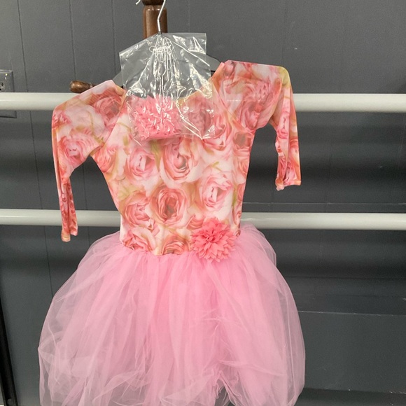 Revolution: first sign of spring - flower mesh Dress w/ pink tulle dance costume